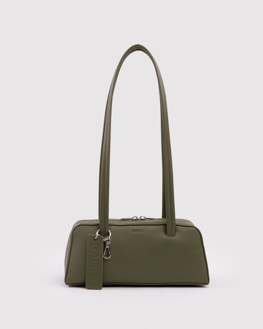 SMALL RECYCLED LEATHER BOWLER BAG - US 3718