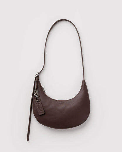 SMALL RECYCLED LEATHER FLAT CRESCENT - US 1433